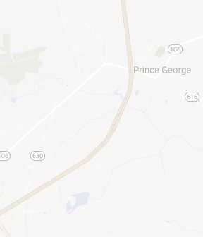 map of prince george county, va