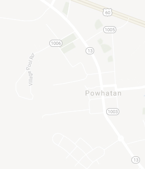 map of powhatan